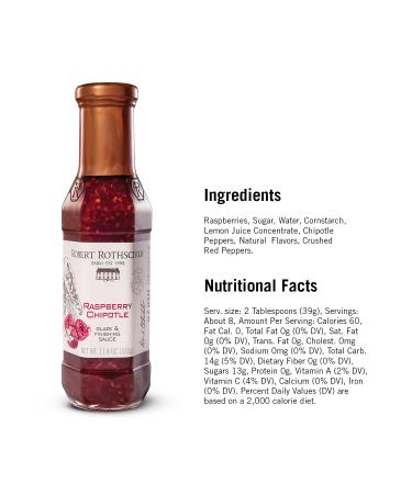 Robert Rothschild Farm Raspberry Chipotle Gourmet Glaze 11.8 Oz - Sweet, Smoky Marinade and Finishing Sauce - Pack of 1 - Buy Online on GoSupps.com