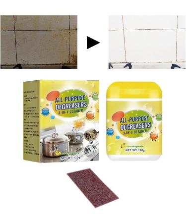 Protective Kitchen Cleaner | Heavy Oil Stain Removal Degreaser Powder | Kitchen Oil Stains Grease Cleaning Powder for Cleaning Pans Baking Paper Lxury - Buy Online on GoSupps.com