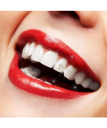 Professional Dental Teeth Gem Ornament Kit/Tooth Whitening Studs with Gold Crystal Diamond-Shaped - Teeth Jewels/Jewelry Decoration Material for Women Men (3PCS/Box 0.2x0.2in No Glue) - Buy Online on GoSupps.com