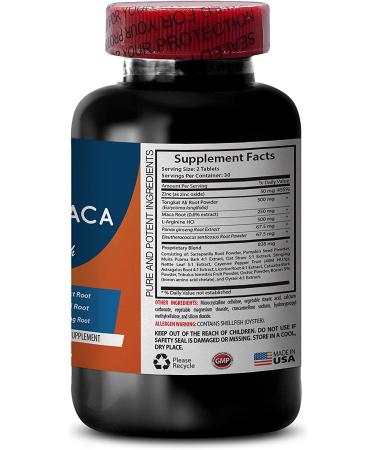 Super MACA Blend 2070 MG Male Enhancing Pills - Extra Strength with Horny Goat Weed - 60 Capsules - Buy Online on GoSupps.com