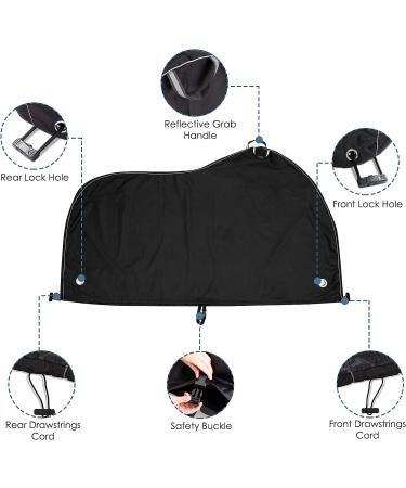 TeamObsidian Waterproof Bike Cover for 2 Bikes - Heavy Duty Ripstop Material - Stationary & Transport Use - 4 Seasons XL Protection - Buy Online on GoSupps.com