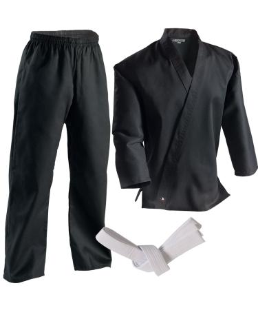Century Martial Arts Middleweight Student Uniform with Elastic Pant Black 4