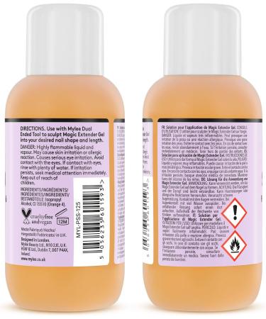 Mylee Slip Solution 125ml for Builder Gel Nail Tips & Extensions - UV/LED Liquid Solution - Buy Online on GoSupps.com