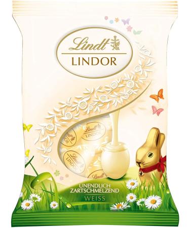 Lindt Lindt Lindor Mini White Chocolate Eggs 100g - Buy Online on GoSupps.com