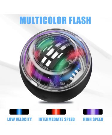 Homury Gyroscopic Hand Trainer with LED Light | Autostart Gyroball for Wrist Strength & Muscle Training | Enhance Grip & Arm Exercises - Buy Online on GoSupps.com