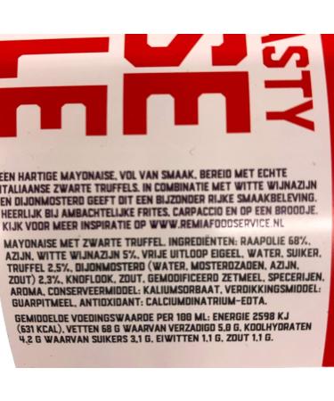 Remia Mayonaise Black Truffle 25 liter - Buy Online on GoSupps.com