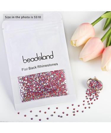 Beadsland 1440 Pieces Flat Back Rhinestones - Orange Nail Crystals SS10 (2.7-2.8mm) for Nail Art & Decorations - Buy Online on GoSupps.com