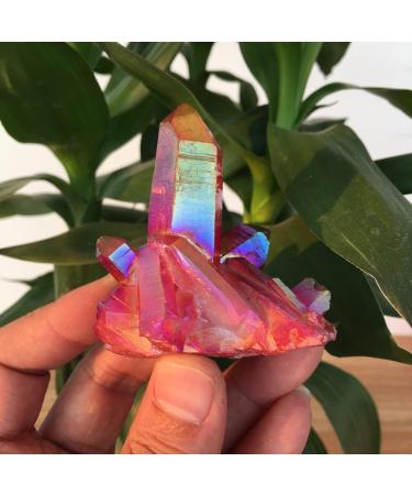 Specimen Healed Rose Flame Aura Quartz Crystal Cluster Specimen 40-50 As a Gift ERTEYIN 40-50g - Buy Online on GoSupps.com