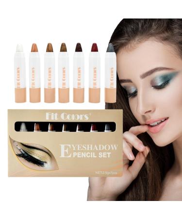 4 Eye Shadow Stick Makeup | Waterproof Eyeshadow Stick 7 Colors Eye Stick High Coloring Eyeshadow for Women Eye Makeup Fovolat 4 Pcs 7pcs
