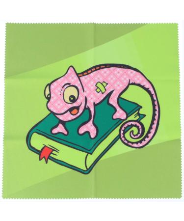 Motif microfibre cloth - A cute chameleon