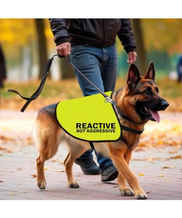 CENWA Reactive Dog Jacket Vest Dog Reactive Dog Training/Reactive Not Aggressive Service Dog Slogan Warning Vest (Reactive Not Aggressive L EU) - Buy Online on GoSupps.com