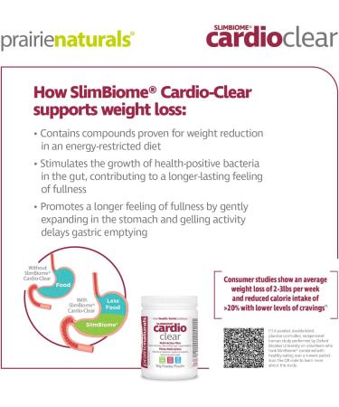 Prairie Naturals SlimBiome Cardio Clear Multi-Action Fibre - 90 grams - Buy Online on GoSupps.com