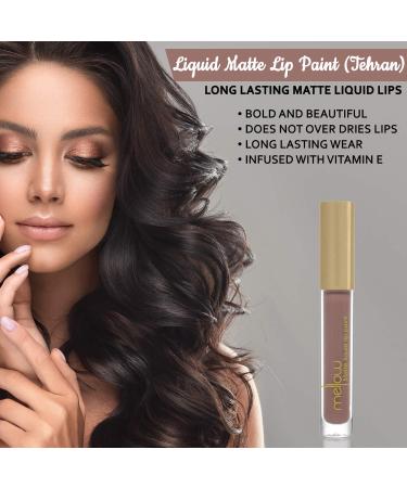 Mellow Liquid Matte Lip Paint Tehran - Highly Pigmented & Smudge Proof Vegan Lip Color - Buy Online on GoSupps.com