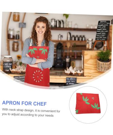 POPETPOP Barber Cloth Christmas Party Apron Christmas Hair Cutting Cape Christmas Kitchen Apron Funny Barber Station Organizer Barber Aprons Work Apron Cotton Linen Aldult Miss Hair Brush 68X55X0.5CM - Buy Online on GoSupps.com