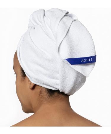 AQUIS Whitecap Towel Hair-Drying Tool | Ultra-Absorbent Recycled Microfiber - Buy Online on GoSupps.com