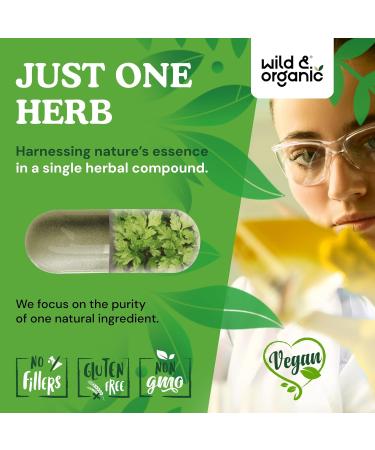 Wild & Organic Cilantro Capsules 800 mg - Detox & Antioxidant Support - Dried Cilantro Supplement - Coriander Leaf Extract - Vegan No Fillers Non-GMO - 180 Count 180 Count (Pack of 1) - Buy Online on GoSupps.com