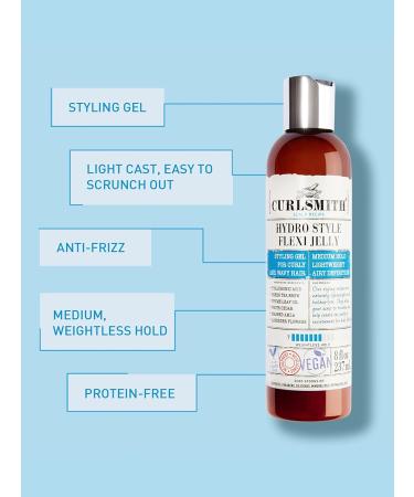 Curlsmith Vegan Flexi-Jelly Gel for Wavy, Curly, or Coily Hair - 8 fl. oz (Pack of 1) - Buy Online on GoSupps.com