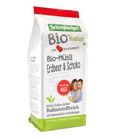Seitenbacher Biological aardbei chocolate spelt muesli 1 x 454 g