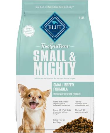 Blue Buffalo True Solutions Small & Mighty Small Breed Adult Dry Dog Food Supports High Energy Needs Natural Ingredients Chicken - 4 Lb - Buy Online on GoSupps.com