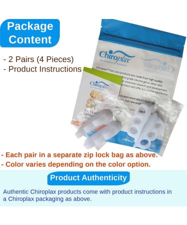 Chiroplax Hammer Toe Cushions Pads - Overlapping Relief Separator Splint 4 Pack - Size Regular White - Buy Online on GoSupps.com