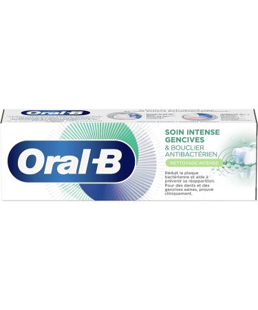 Oral-B Intense Gum Care Toothpaste and Antibacterial Shield Intense Cleaning 75ml - Buy Online on GoSupps.com