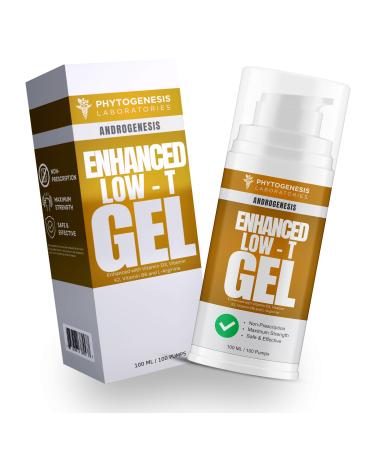 ANDROGENESIS Enhanced Formula Low T Support Gel T Booster for Men Muscle Recovery Energy Booster Healthy Aging Now with Vitamins D3 K2 B6 and L-Arginine