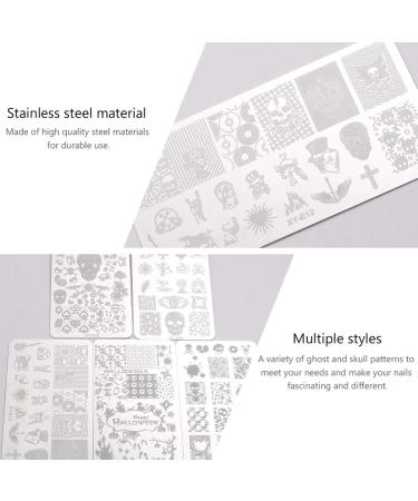 Lurrose 5-St Halloween Nail Art Templates - Devil Design Stencils for Manicure | International Shipping - Buy Online on GoSupps.com