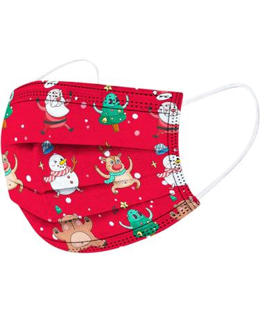 50 Pcs Kids Face Cover Disposable 3 Ply Cute Cartoon Printing Face Bandanas (#16) - Buy Online on GoSupps.com