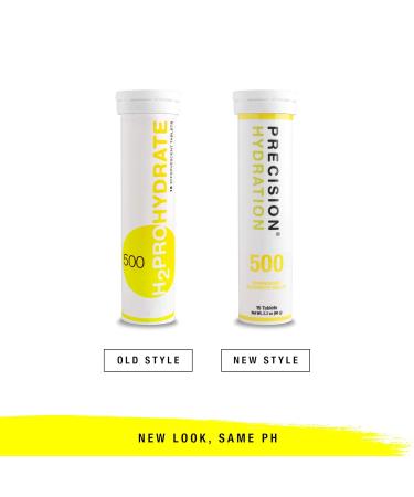 Precision Hydration Electrolyte Drink Tablets - Gluten-Free Vegan Low-Calorie - 12 Tubes (15 Tablets Each) - 500mg/L Yellow Tube - Buy Online on GoSupps.com