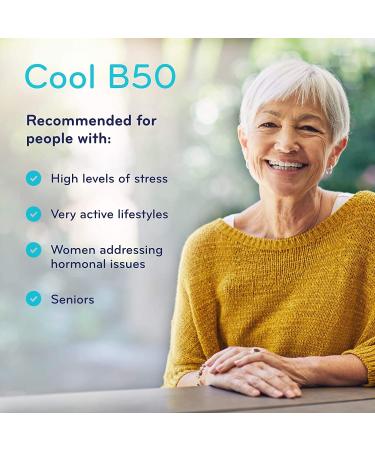 Sisu Cool B50 60 Vegetable Caps - Complete B Complex with Biotin Choline and Inositol - Metabolism and Energy Support - Vegan Non-GMO Soy Gluten & Dairy Free - 60 Servings - Buy Online on GoSupps.com