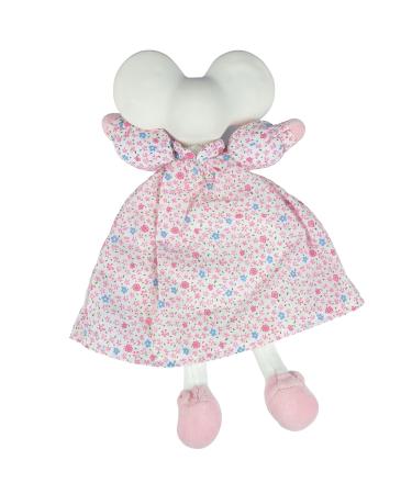 Tikiri Meiya Pink Mouse Flat Toy with Rubber Head - Eco-Friendly Children's Toy - Buy Online on GoSupps.com