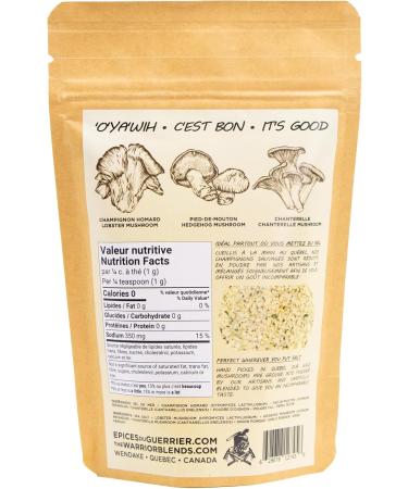 The Best Mushroom Salt Seasoning - With 3 Northern Foraged Mushrooms | Use it Just Like Salt - Grinder Ready | 227g / 8 oz Wild Mushroom Salt Seasoning - 227g - Buy Online on GoSupps.com