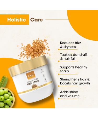 Bhringraj Hair Mask for Growth & Fall Control | 200gm | Nourish Dry & Damaged Hair - Unisex - Buy Online on GoSupps.com