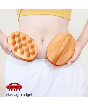 Felenny Wooden Massage Brush | Lymphatic Drainage & Anti-Cellulite Body Shaping Tool - Buy Online on GoSupps.com