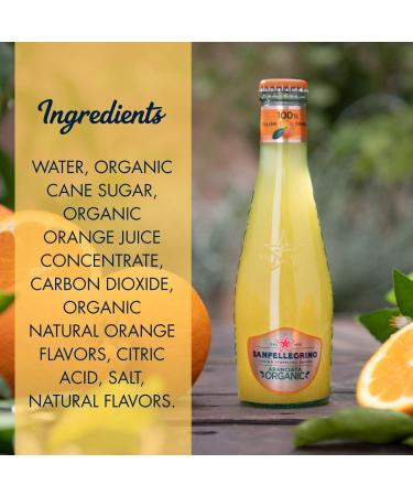 San Pellegrino Organic Aranciata Orange Soda 6.5 Fl Oz (Pack of 4) - Italian Sparkling Beverage - Buy Online on GoSupps.com