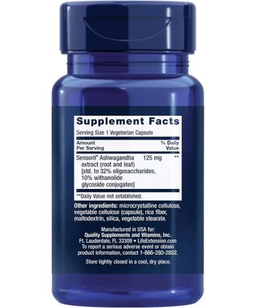 Life Extension Super Omega-3 240 Softgels & Optimized Ashwagandha 60 Capsules - Fish Oil Stress Relief & Brain Support Supplement Bundle - Buy Online on GoSupps.com