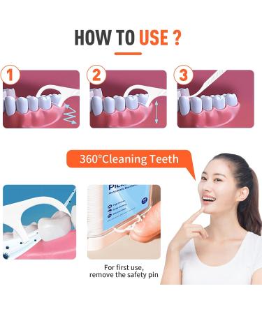 88 Dental Floss Sticks with Storage Box - Interdental Care Fresh Breath & Oral Hygiene Essentials - Buy Online on GoSupps.com