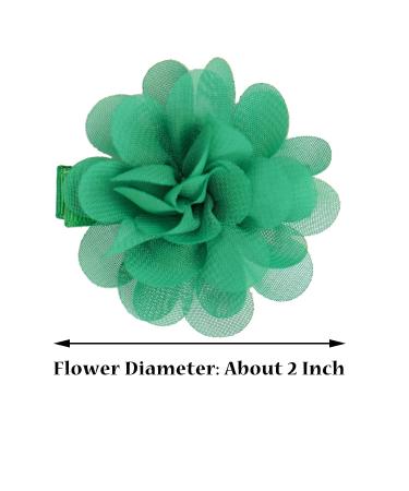 40 Colors Chiffon Flower Hair Bows for Girls - Mini 2.5 Hair Clips for Toddlers to Teens - Buy Online on GoSupps.com