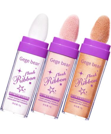 Beavorty 15 Pcs Highlight Pat Powder Makeup Highlighter Face Powder Loose Arm Highlighter Cosmetic The Face 1 count (Pack of 1) Assorted Colorx5pcs - Buy Online on GoSupps.com