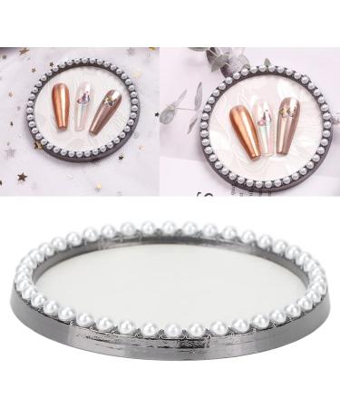 Nail Gel Color Display Board with Faux Pearls Exquisite and Portable for Nail Art Palette Photography Prop - Buy Online on GoSupps.com