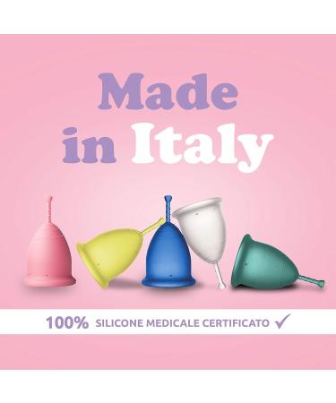 Shop Rainbowcup Menstrual Cup - Medical Silicone Custom Shades & Sizes Made in Italy | Size 2 Turquoise - Buy Online on GoSupps.com