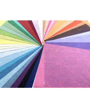 50 Sheets Thin Mulberry Paper - Mixed Colors A4 Sheets for Art, Origami, Craft & Card Making - Buy Online on GoSupps.com