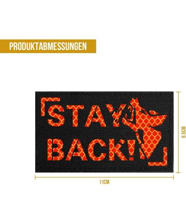 Oneigris Hi-Vis Reflective Dog Patches - Orange/Black Laser-Cut Design for Enhanced Visibility | International Shipping Available - Buy Online on GoSupps.com
