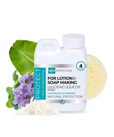 Skin Perfection Leucidal Liquid SF Max Natural Preservative for Lotion Making DIY Alternative Preservative for Homemade Skincare & Cosmetic with Lactobacillus Ferment Protection - 4oz - Buy Online on GoSupps.com