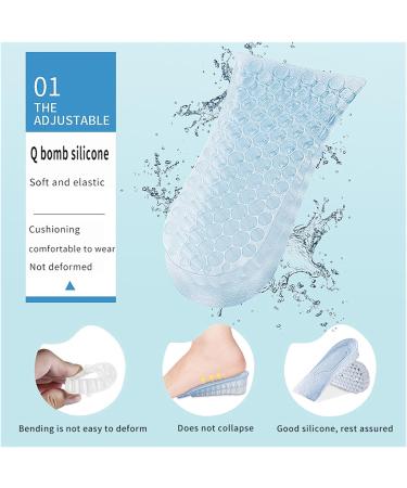 Invisible Height Increase Insoles for Men & Women - 3 Layer Air Lift Elevator Shoe Pads (Pink 2cm - Buy Online on GoSupps.com