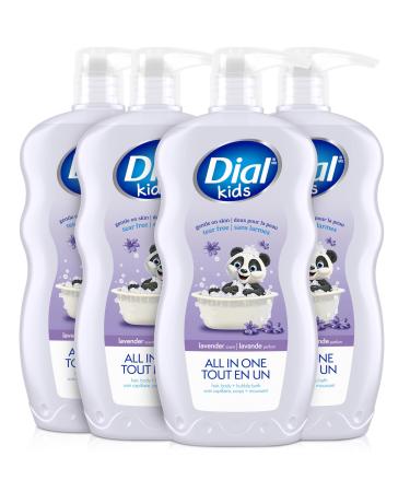 Dial Kids 3-in-1 Body+Hair+Bubble Bath Lavender Scent 24 fl oz (Pack of 4) Lavender 24 Fl Oz (Pack of 4)