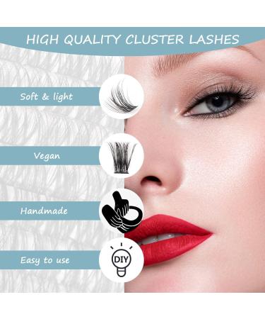 SISILILY Cluster Lashes 72 Individual C D Curl DIY Extensions - 10-16mm Length (DM14-mix) - Buy Online on GoSupps.com