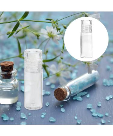 Minkissy 20Pcs Mini Empty Loose Powder Bottles - Clear 3ml Glass Containers for Cosmetic Glitter & Eye Shadow - Travel-Friendly Design - Buy Online on GoSupps.com