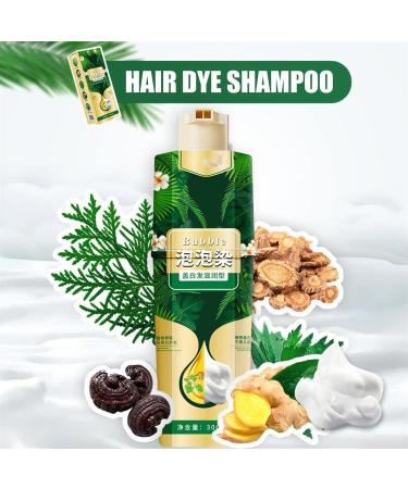 Anshka Bubble Plant Hair Dye Shampoo Household Easy to Wash Hair Washing Color Cream Plant Bubble Hair Dye Shampoo Instant Natural Hair Dye Shampoo for Women and Man Hair Washing Chestnut - Buy Online on GoSupps.com