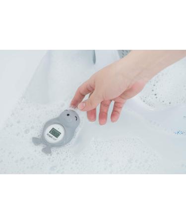 Angelcare Happy Seal Grey Baby Bath & Room Thermometer - Buy Online on GoSupps.com